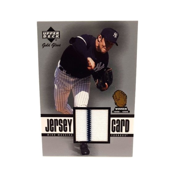 2001 Upper Deck Gold Glove Jersey Card Mike Mussina #GG-MMU HOF New York Yankees - Picture 1 of 2